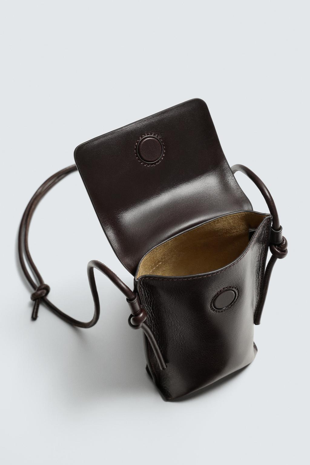 КОЖАНАЯ СУМКА С ПЛЕЧЕВЫМ РЕМНЕМ