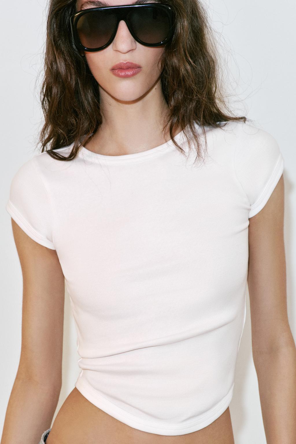 ФУТБОЛКА В РУБЧИК С КОРОТКИМИ РУКАВАМИ