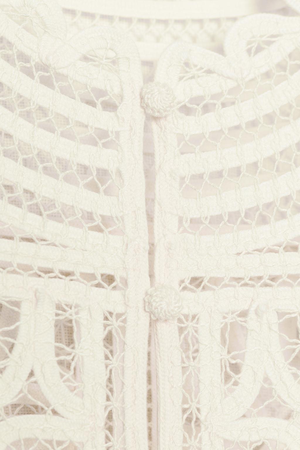 БЛУЗА КРЮЧКОМ — коллекция Zara «ZW»