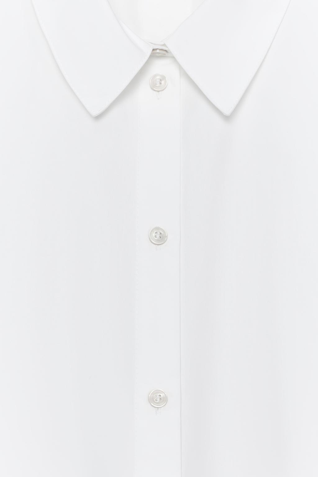 РУБАШКА ИЗ ПОПЛИНА С КОРОТКИМ РУКАВОМ