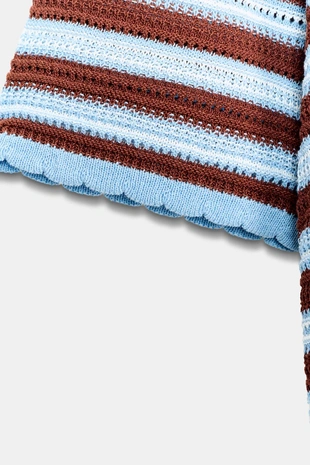 Трикотажное поло в полоску- Заказать в России