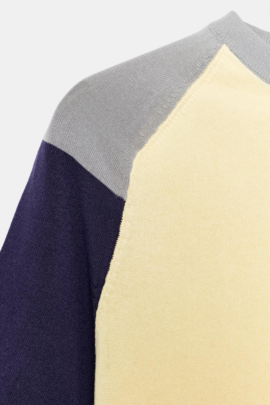 ТРИКОТАЖНЫЙ ТОП КОЛОР-БЛОК