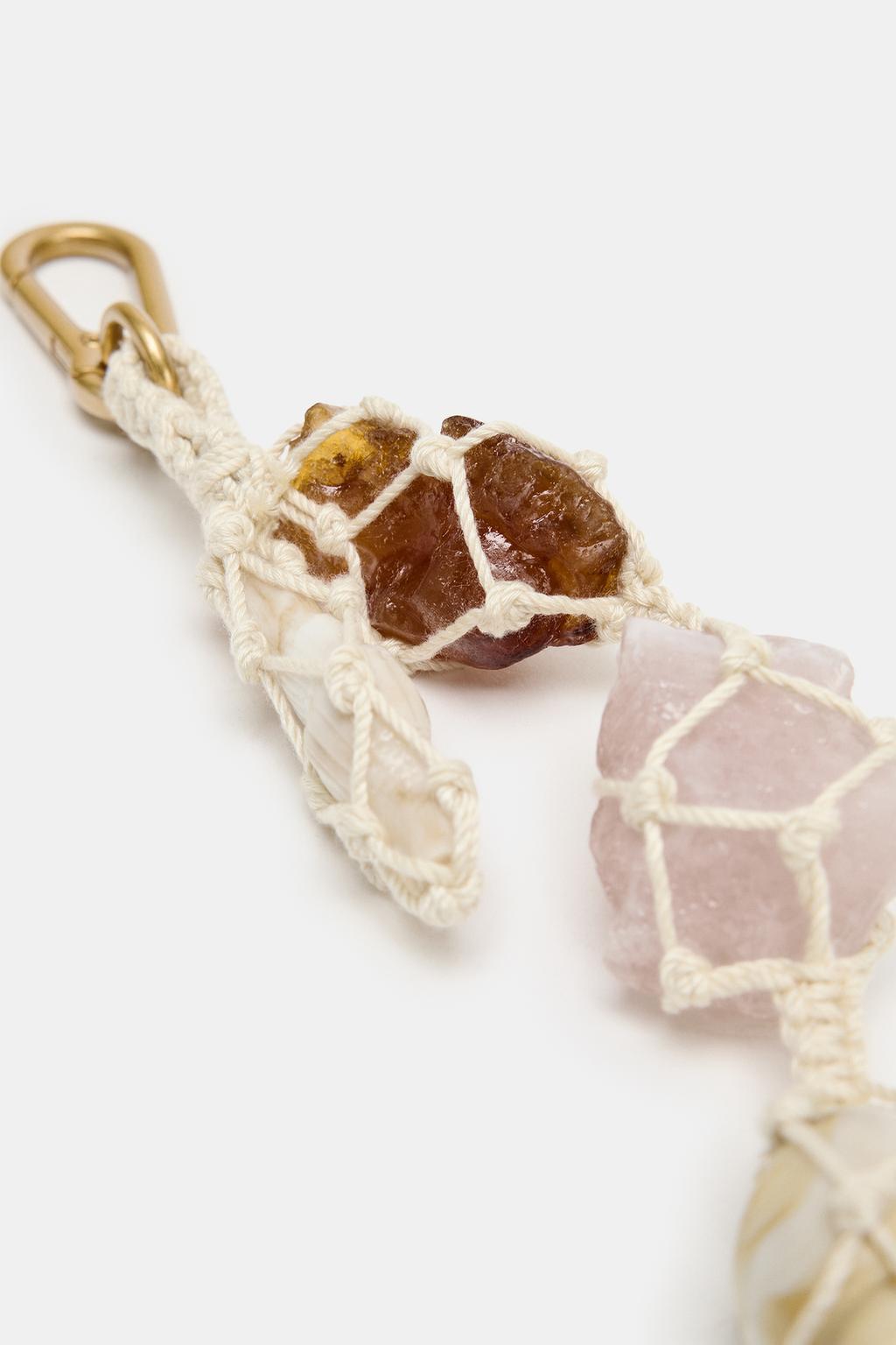 Ожерелье-подвеска с оплеткой