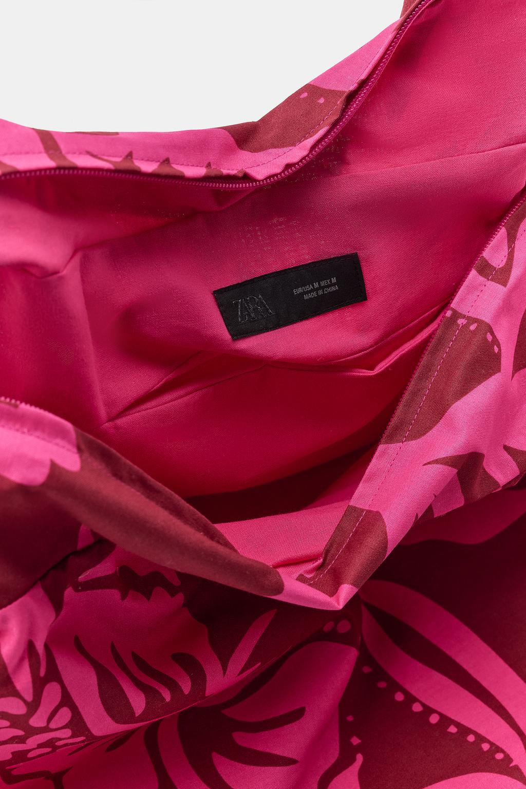 БОЛЬШАЯ СУМКА С ЦВЕТОЧНЫМ ПРИНТОМ