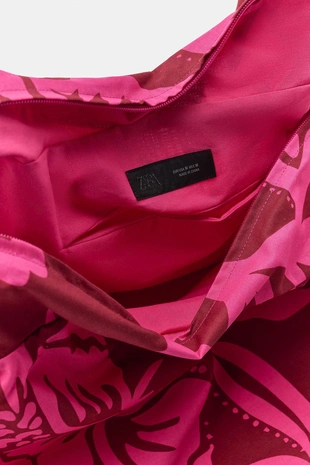 Большая сумка с цветочным принтом- Заказать в России