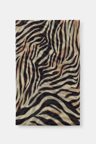 Шарф из модала и шелка с анималистическим принтом- Заказать в России