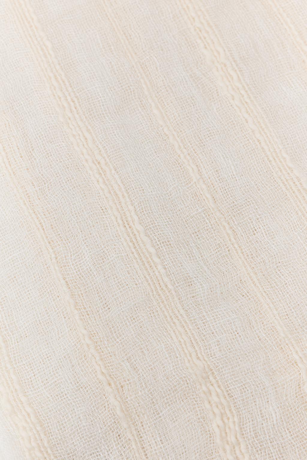 ШАРФ ИЗ ЛЬНА И ХЛОПКА В ПОЛОСКУ