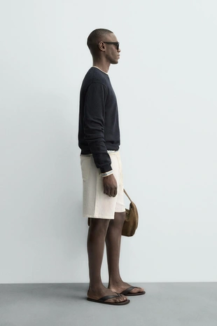 Джерси классического кроя из хлопка и льна- Заказать в России