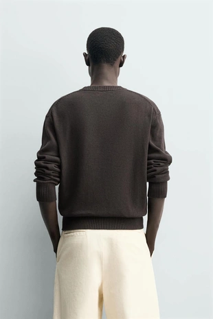 Свитер из хлопка и льна- Заказать в России