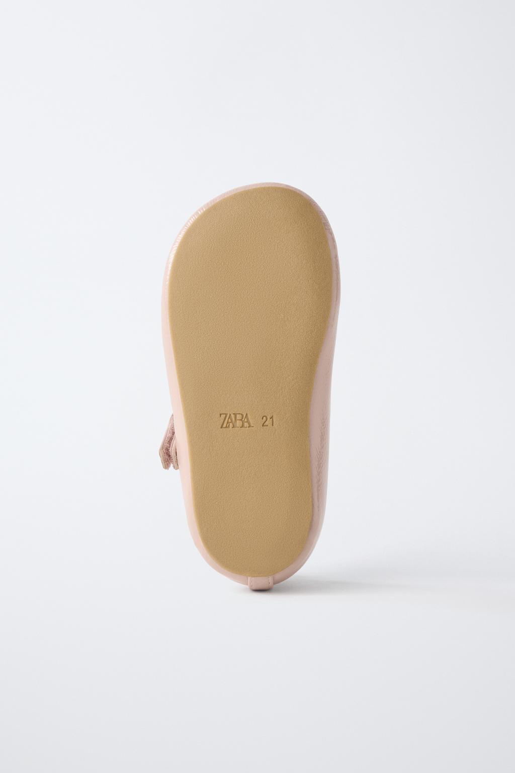 Туфли-балетки с застежкой на липучке t-bar