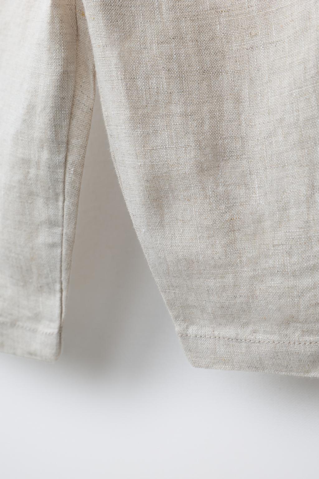 БРЮКИ-БАГГИ ИЗ 100% ЛЬНА