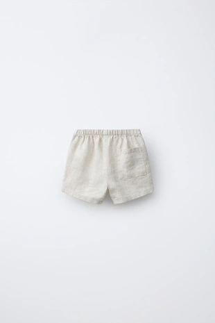 Бермуды из 100% льна- Заказать в России