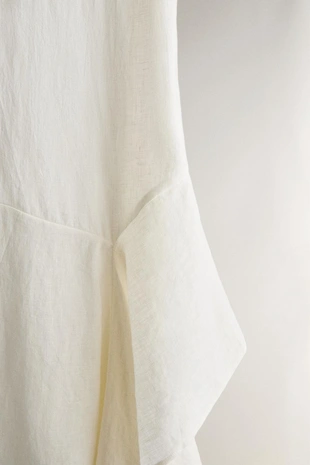 Асимметричное платье для пляжа из льна- Заказать в России