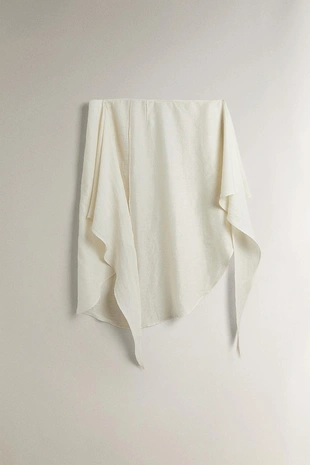 Длинный пляжный саронг из льна с узлом- Заказать в России