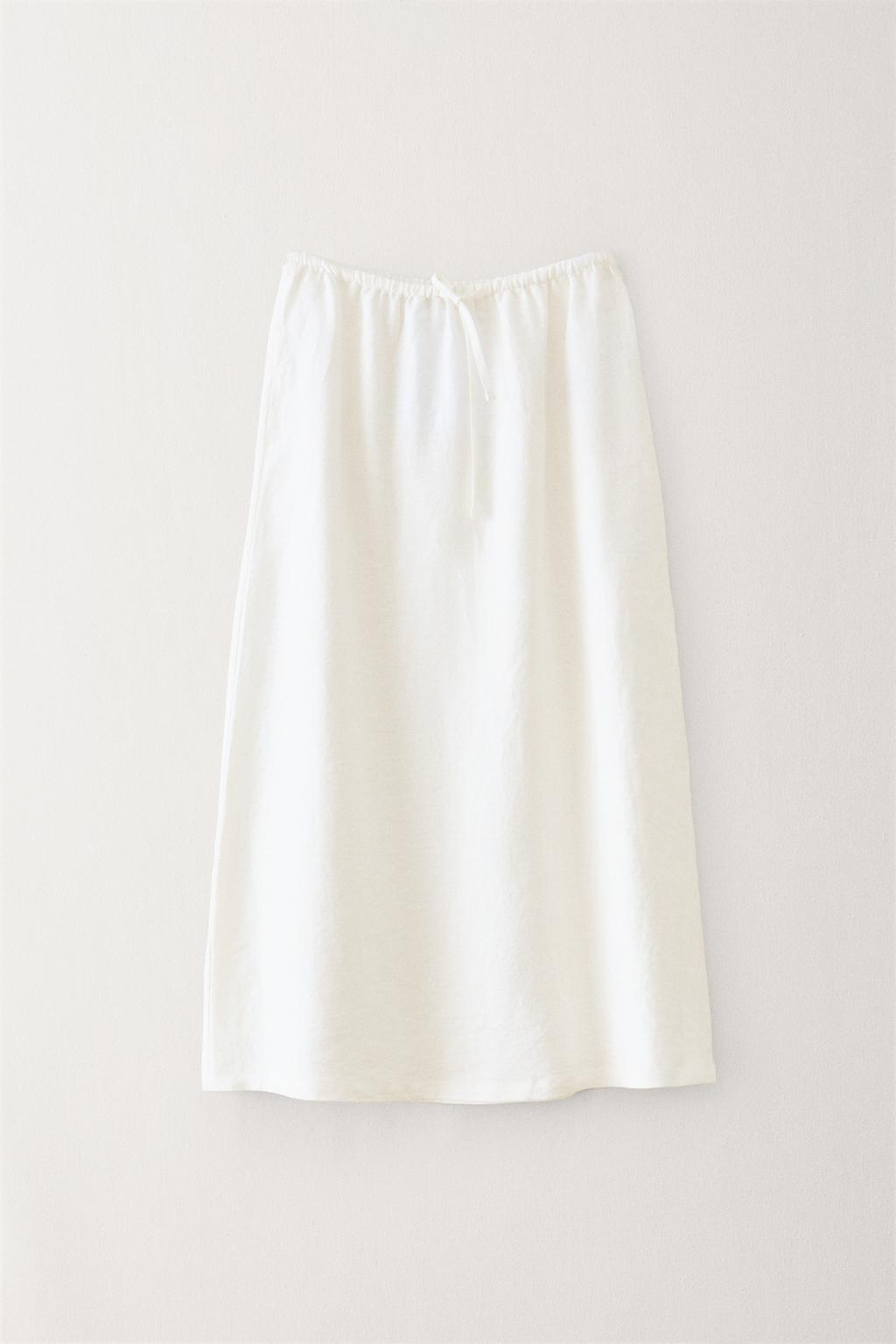 Длинная льняная юбка