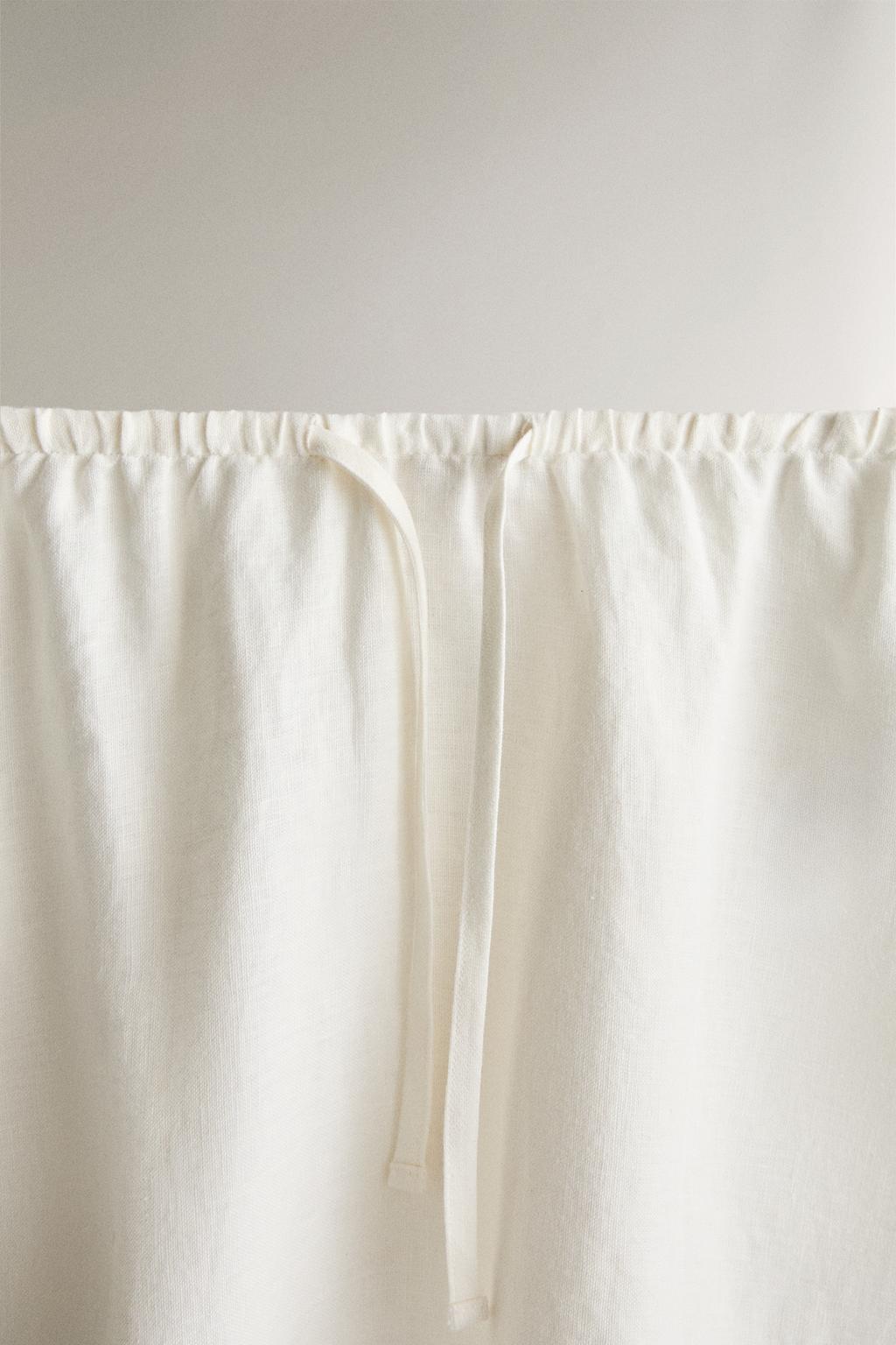 Длинная льняная юбка