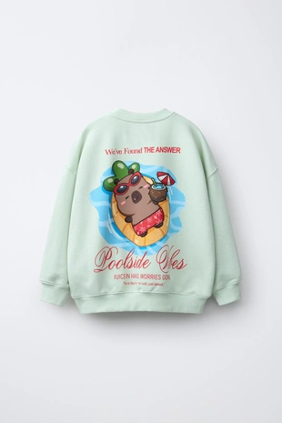 Толстовка с принтом «капибара Capyfun ©»- Заказать в России