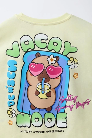 Футболка с принтом Капибара Capyfun ©- Заказать в России