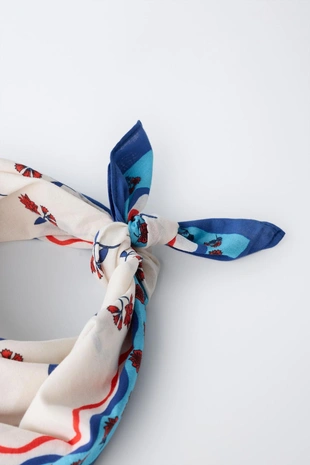 Бандана с цветочным принтом- Заказать в России