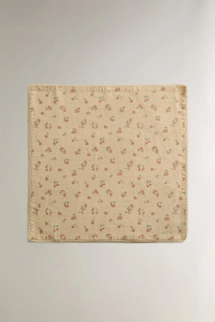 Набор салфеток с принтом полевых цветов и кружевной отделкой (набор из 2)- Заказать в России