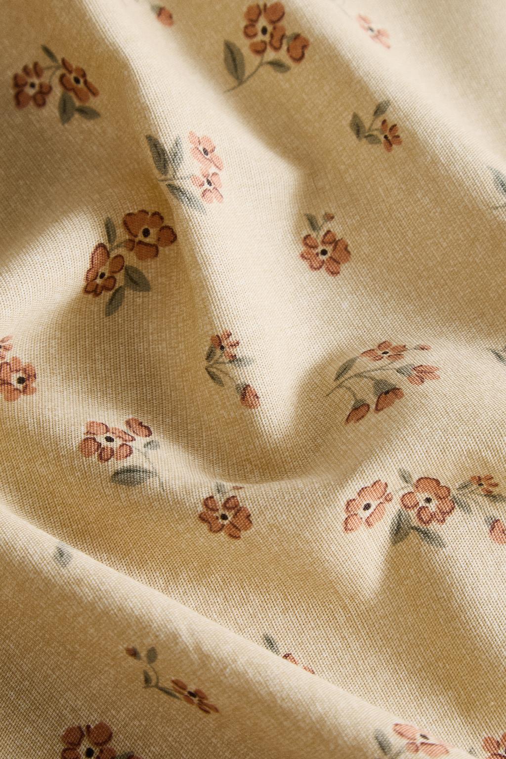 Набор салфеток с принтом полевых цветов и кружевной отделкой (набор из 2)