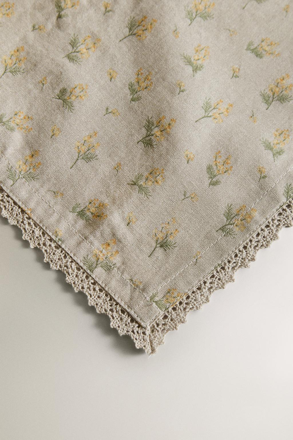 Скатерть wildflower с кружевным краем
