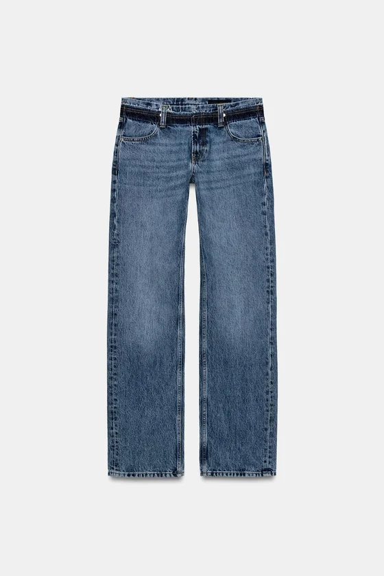 ДЖИНСЫ ПРЯМОГО КРОЯ С НИЗКОЙ ПОСАДКОЙ — коллекция Zara «ZW»