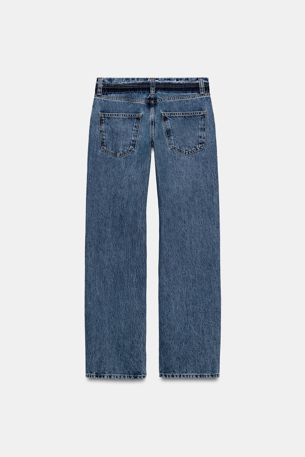 ДЖИНСЫ ПРЯМОГО КРОЯ С НИЗКОЙ ПОСАДКОЙ — коллекция Zara «ZW»