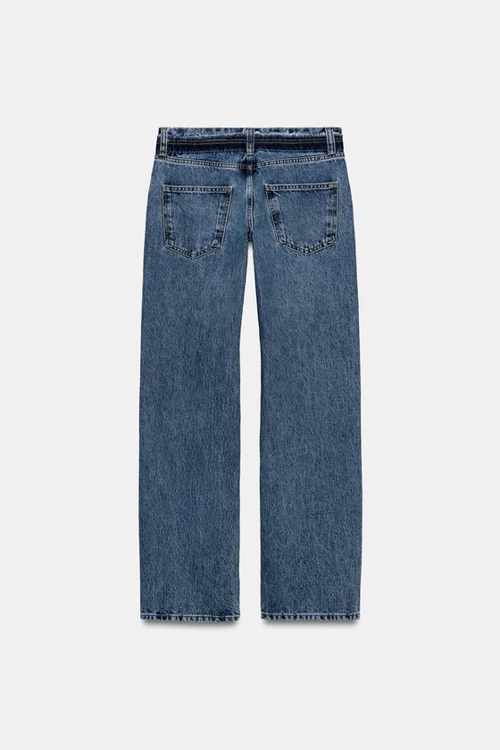 ДЖИНСЫ ПРЯМОГО КРОЯ С НИЗКОЙ ПОСАДКОЙ — коллекция Zara «ZW»