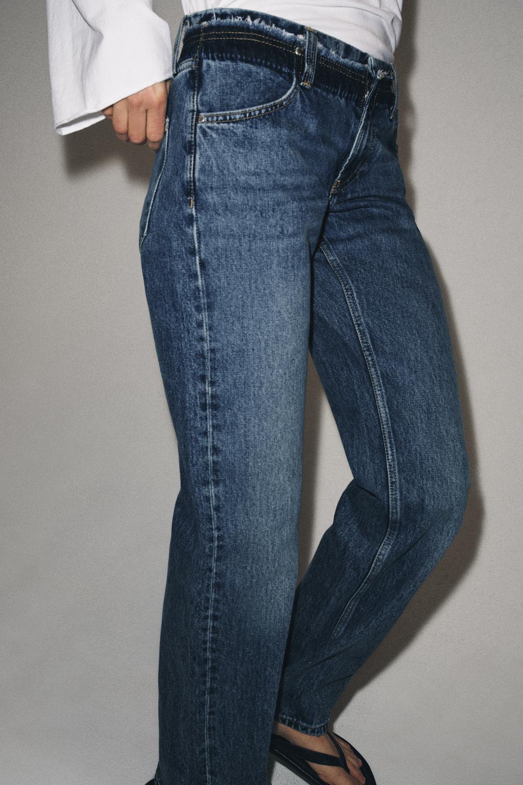 ДЖИНСЫ ПРЯМОГО КРОЯ С НИЗКОЙ ПОСАДКОЙ — коллекция Zara «ZW»