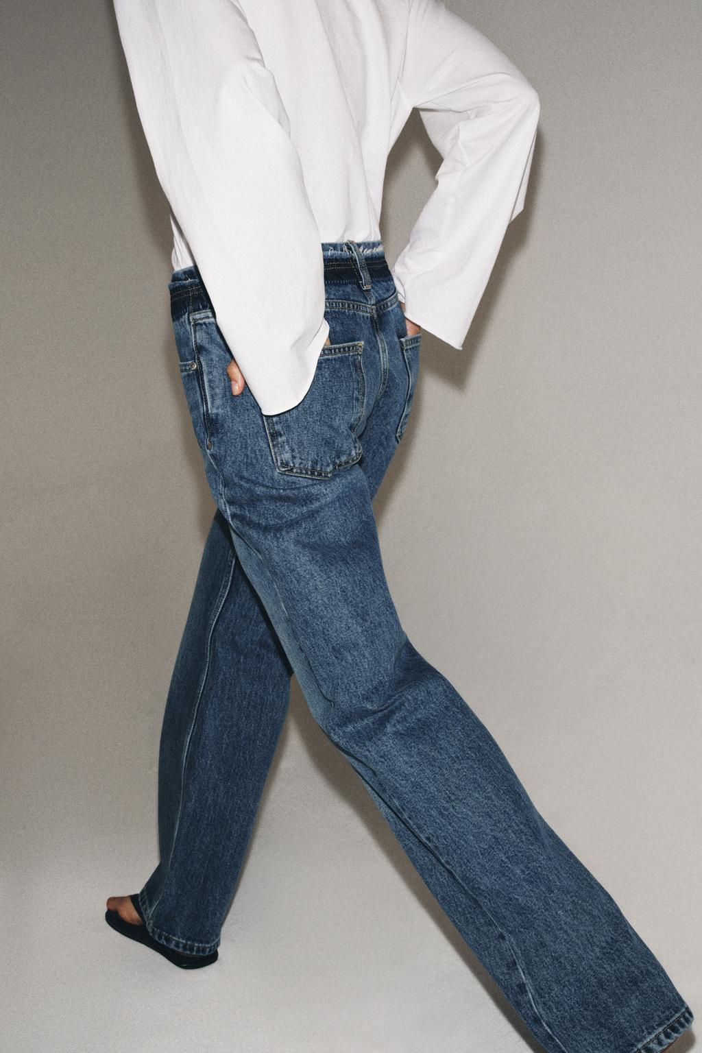 ДЖИНСЫ ПРЯМОГО КРОЯ С НИЗКОЙ ПОСАДКОЙ — коллекция Zara «ZW»