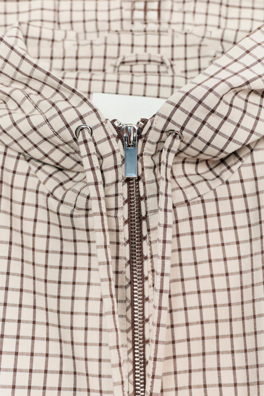 КУРТКА В КЛЕТКУ С КАПЮШОНОМ