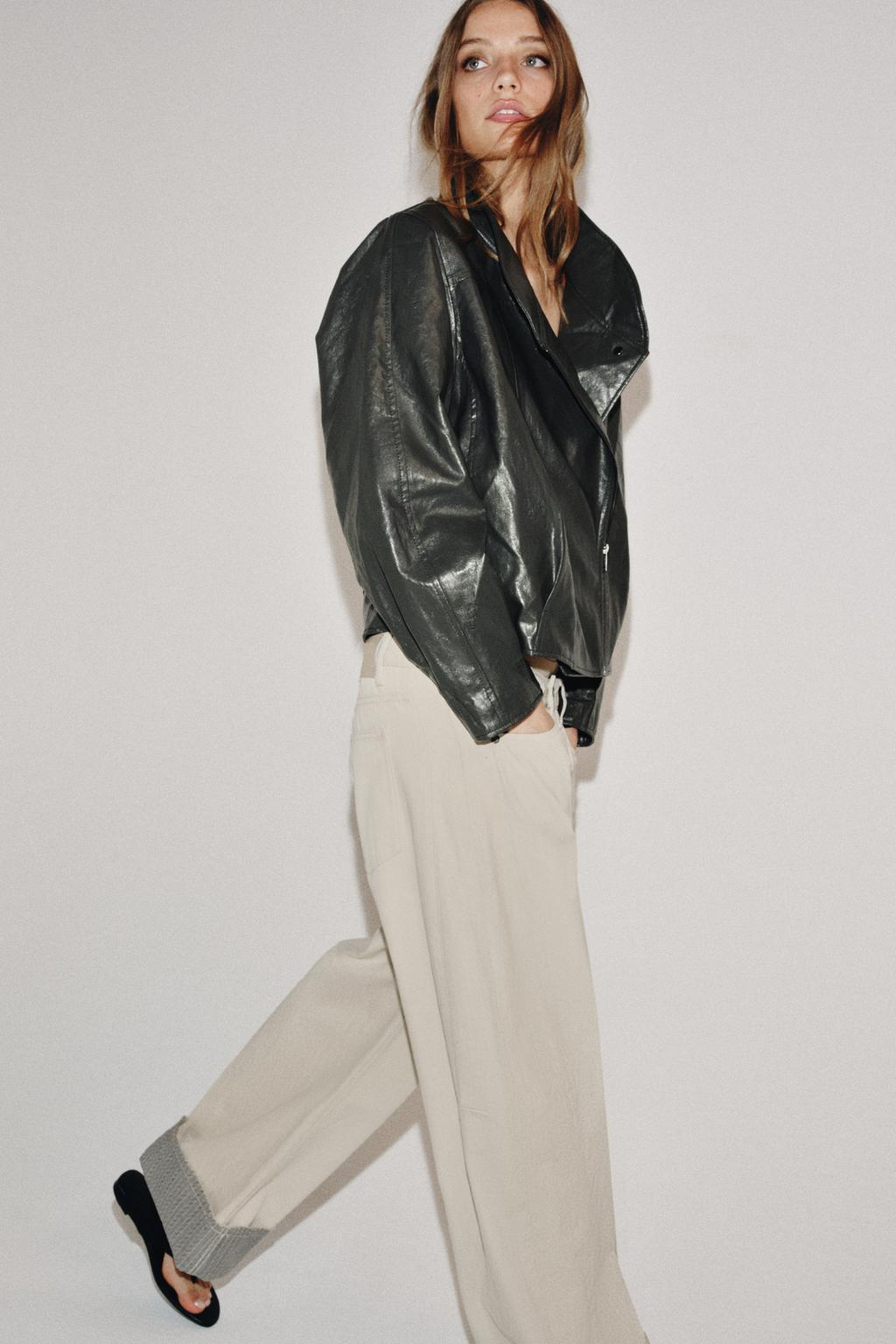 КУРТКА ИЗ ИСКУССТВЕННОЙ КОЖИ — коллекция Zara «ZW»