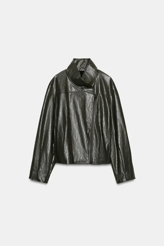 КУРТКА ИЗ ИСКУССТВЕННОЙ КОЖИ — коллекция Zara «ZW»