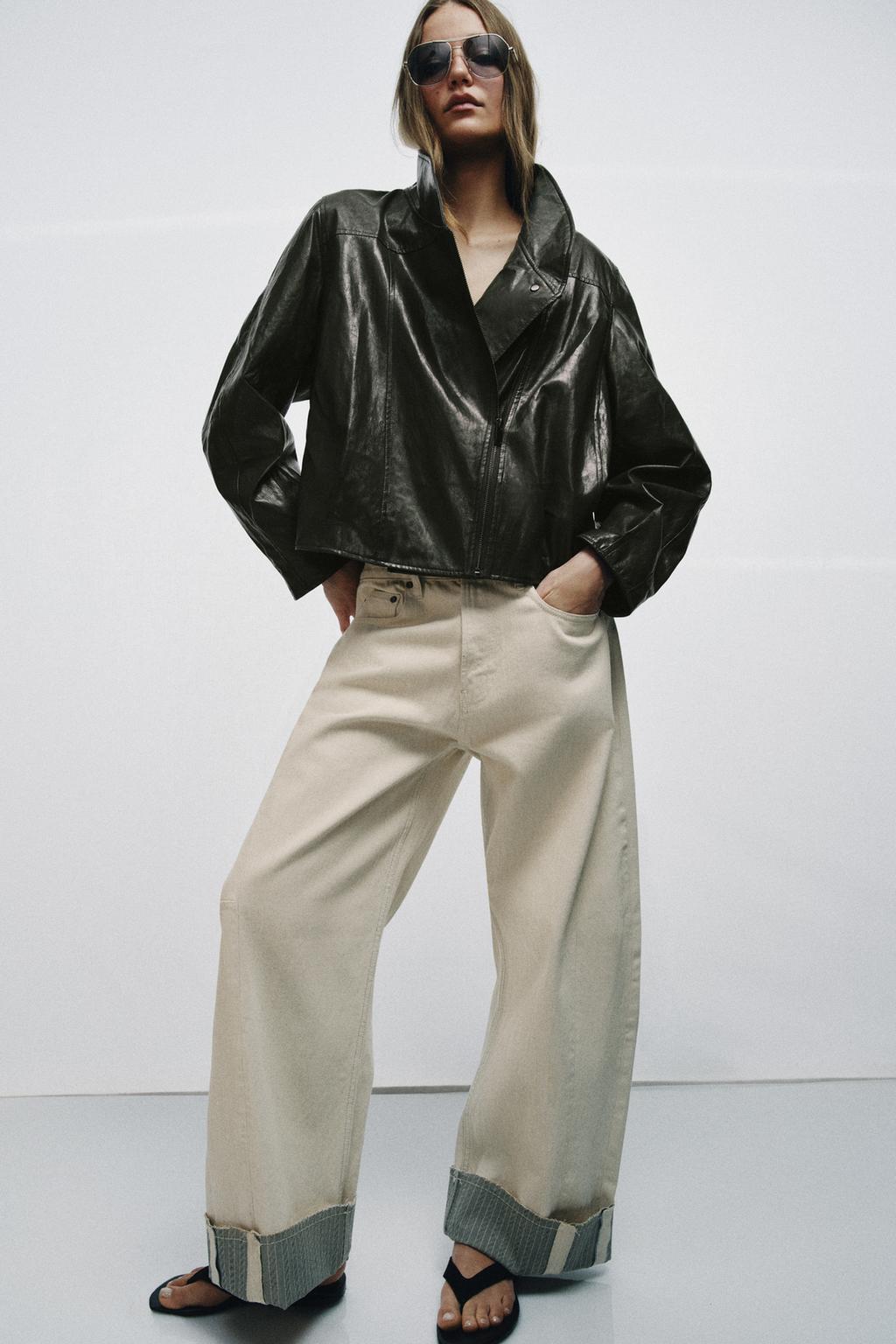 КУРТКА ИЗ ИСКУССТВЕННОЙ КОЖИ — коллекция Zara «ZW»