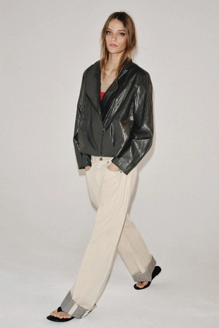 Куртка из искусственной кожи — коллекция Zara «Zw»- Заказать в России