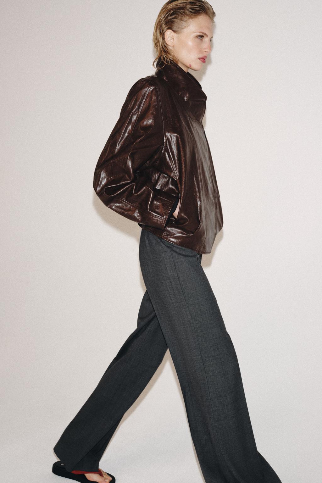 КУРТКА ИЗ ИСКУССТВЕННОЙ КОЖИ — коллекция Zara «ZW»