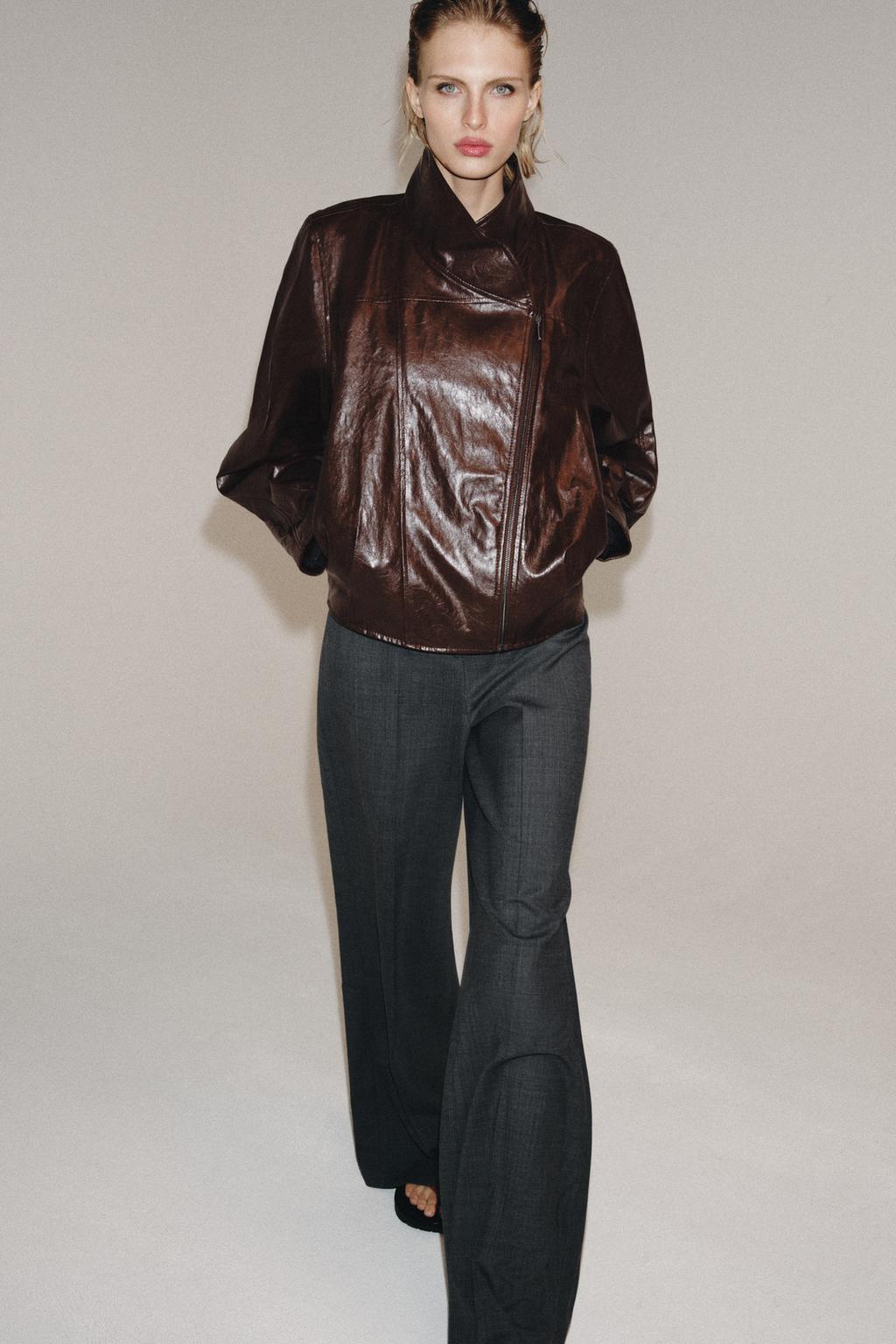 КУРТКА ИЗ ИСКУССТВЕННОЙ КОЖИ — коллекция Zara «ZW»