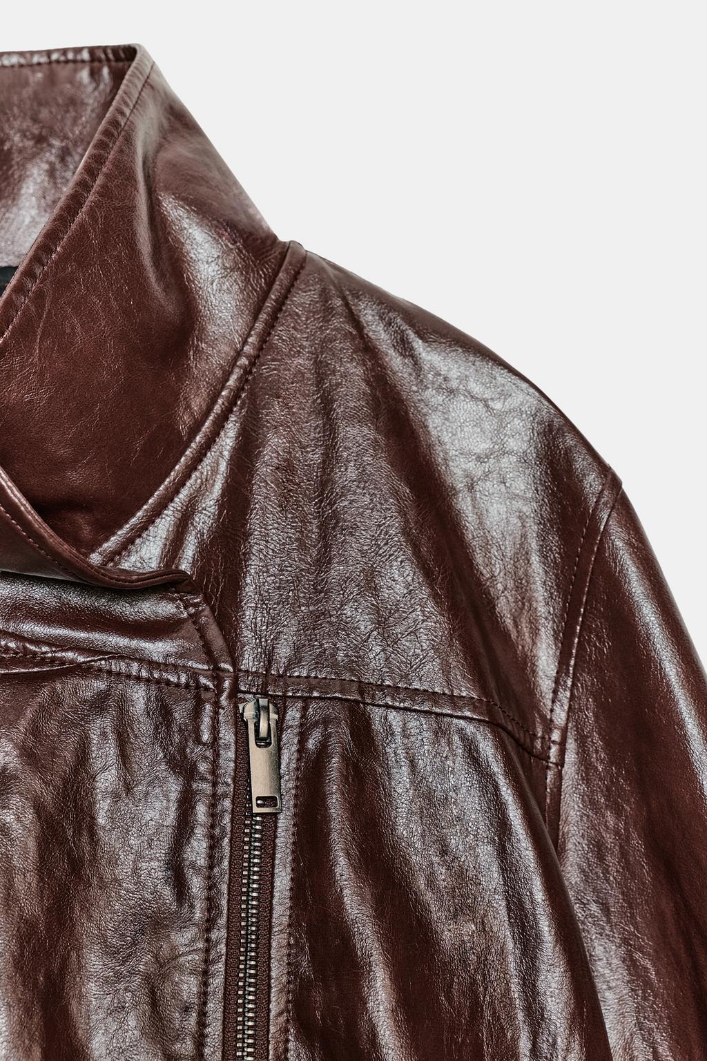 КУРТКА ИЗ ИСКУССТВЕННОЙ КОЖИ — коллекция Zara «ZW»