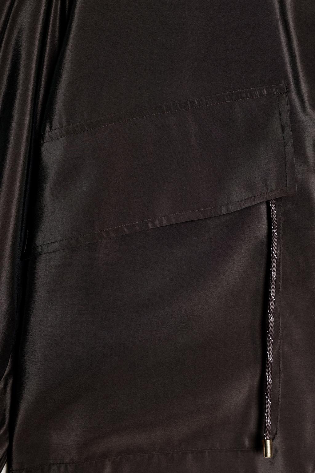 КУРТКА С ВОРОТНИКОМ-СТОЙКОЙ И РЕГУЛИРУЕМОЙ ТАЛИЕЙ