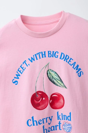 Футболка с принтом «фрукты»- Заказать в России