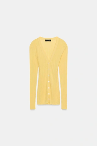 Кардиган в рубчик- Заказать в России