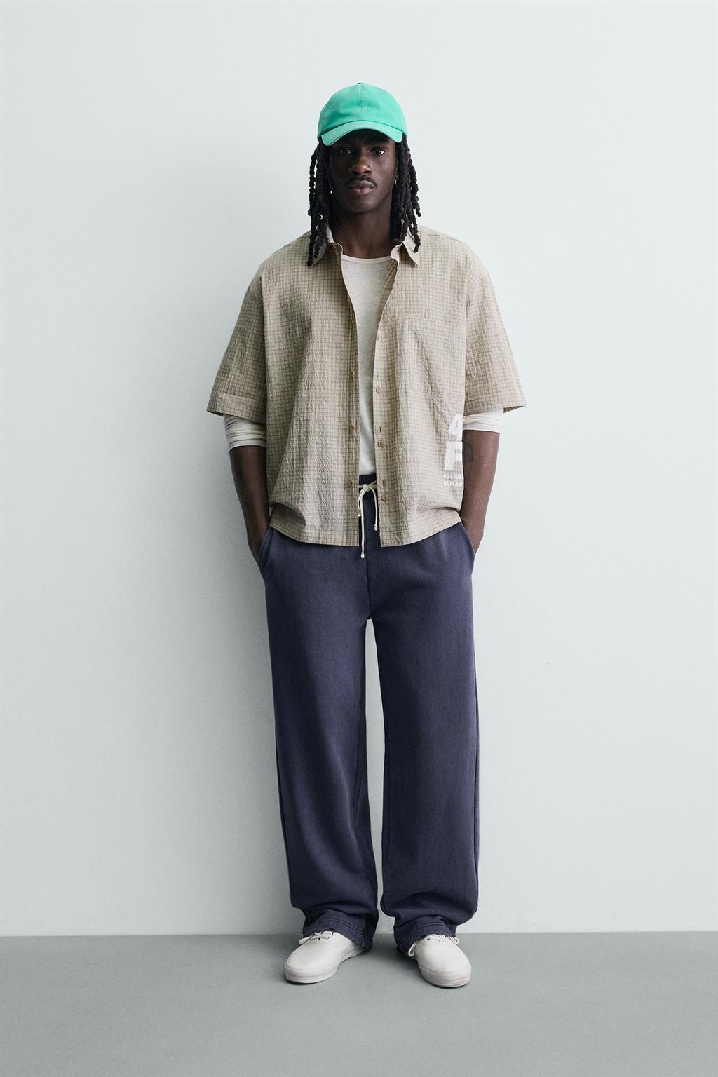 РУБАШКА В КЛЕТКУ С НАДПИСЯМИ