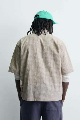 Рубашка в клетку с надписями- Заказать в России