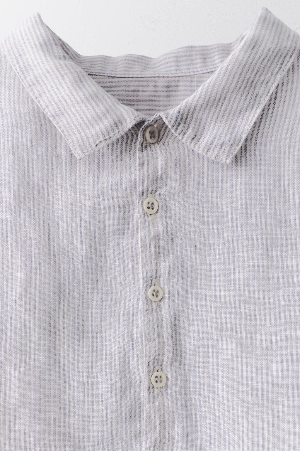 Рубашка в полоску из льна 100%, ограниченная коллекция (2-5 лет)