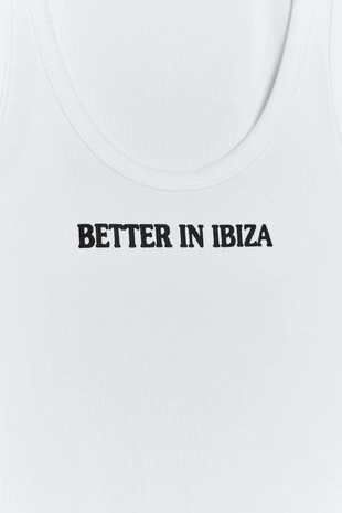 Топ в рубчик с надписью- Заказать в России