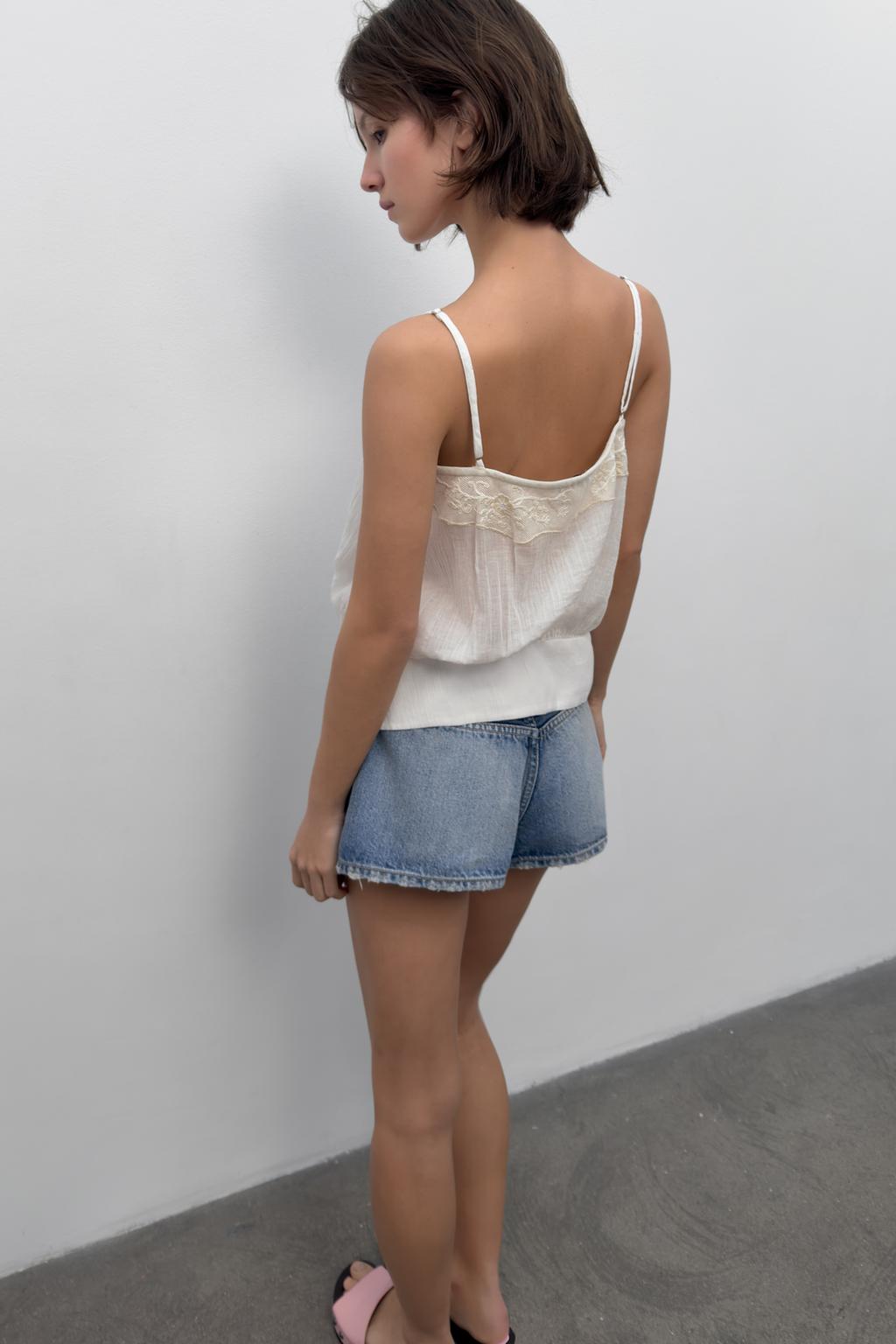 ТОП ИЗ ГАЗА С ВЫШИВКОЙ