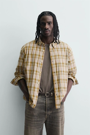 Рубашка  в клетку- Заказать в России