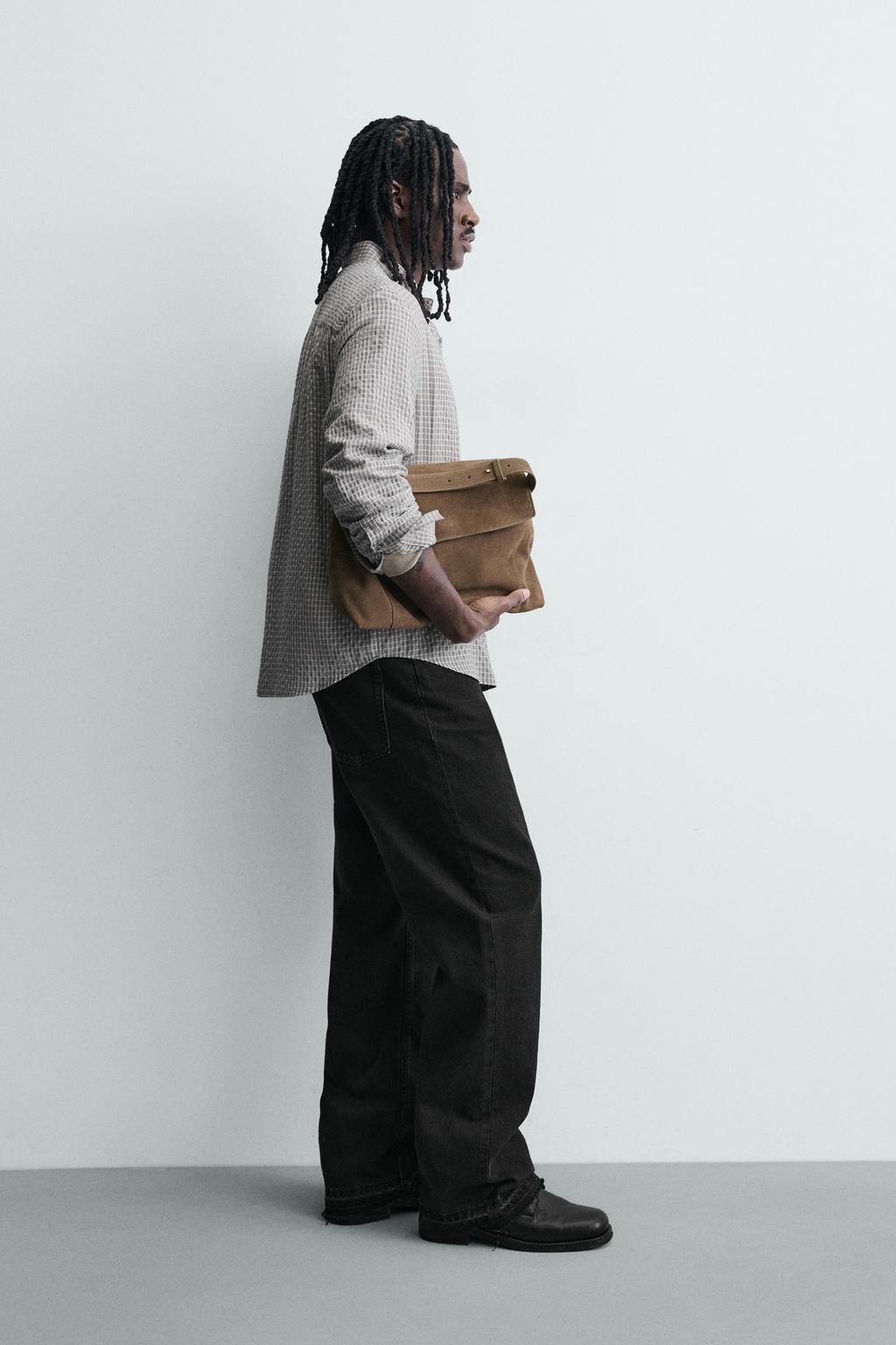 РУБАШКА В КЛЕТКУ С ТЕКСТУРОЙ