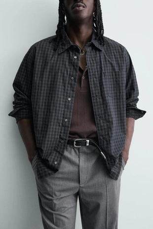 Рубашка  в клетку- Заказать в России